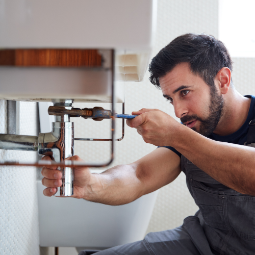 Skilled trades professional working